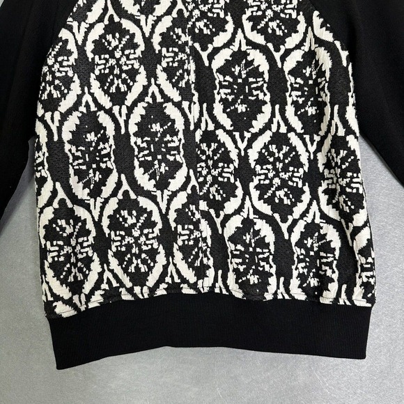 Lover + Friends Revolve Jacket Women Size Small Bomber Varsity Jacquard Artsy - Picture 8 of 14